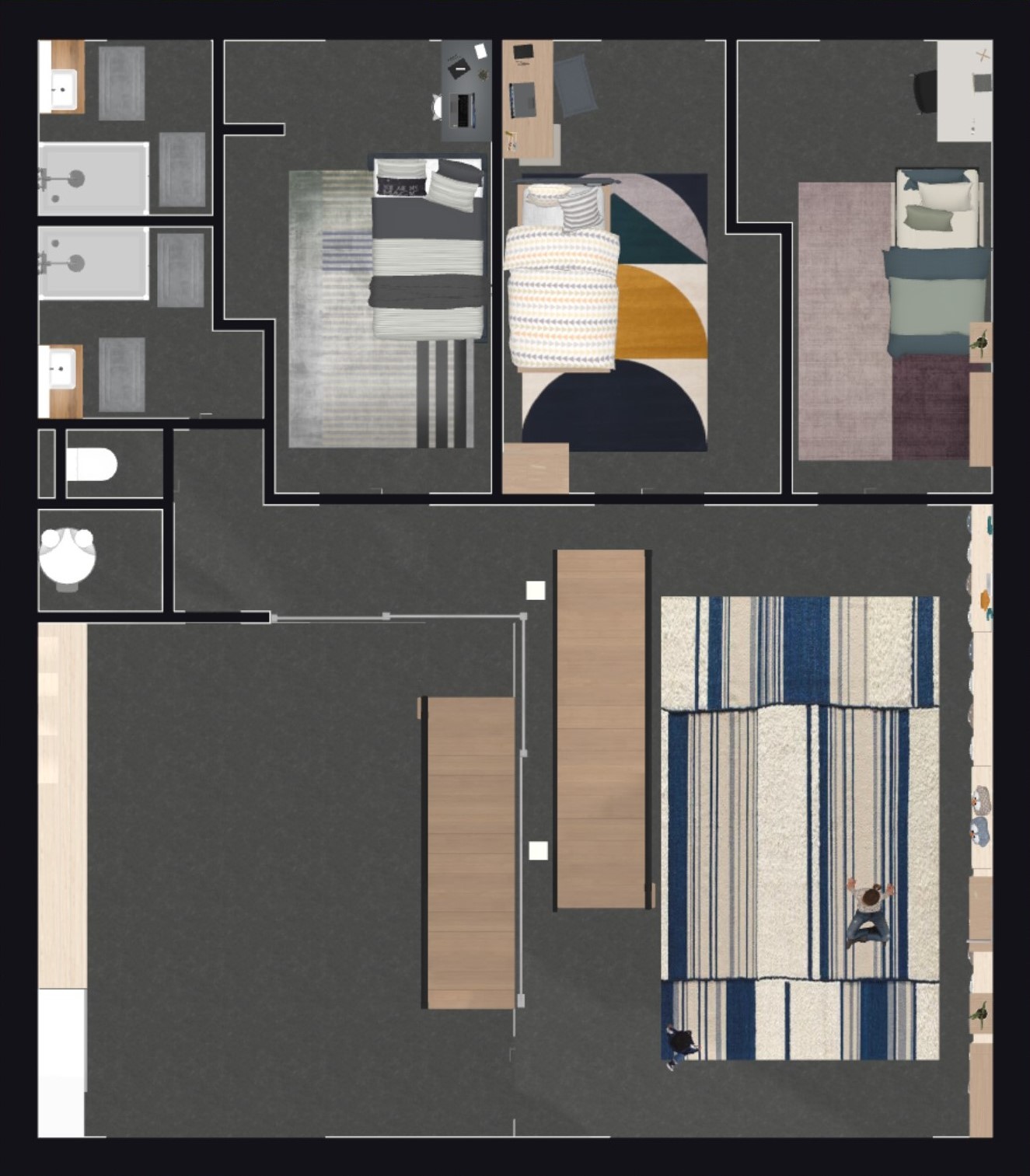 Plan Premier étage (espaces enfants)