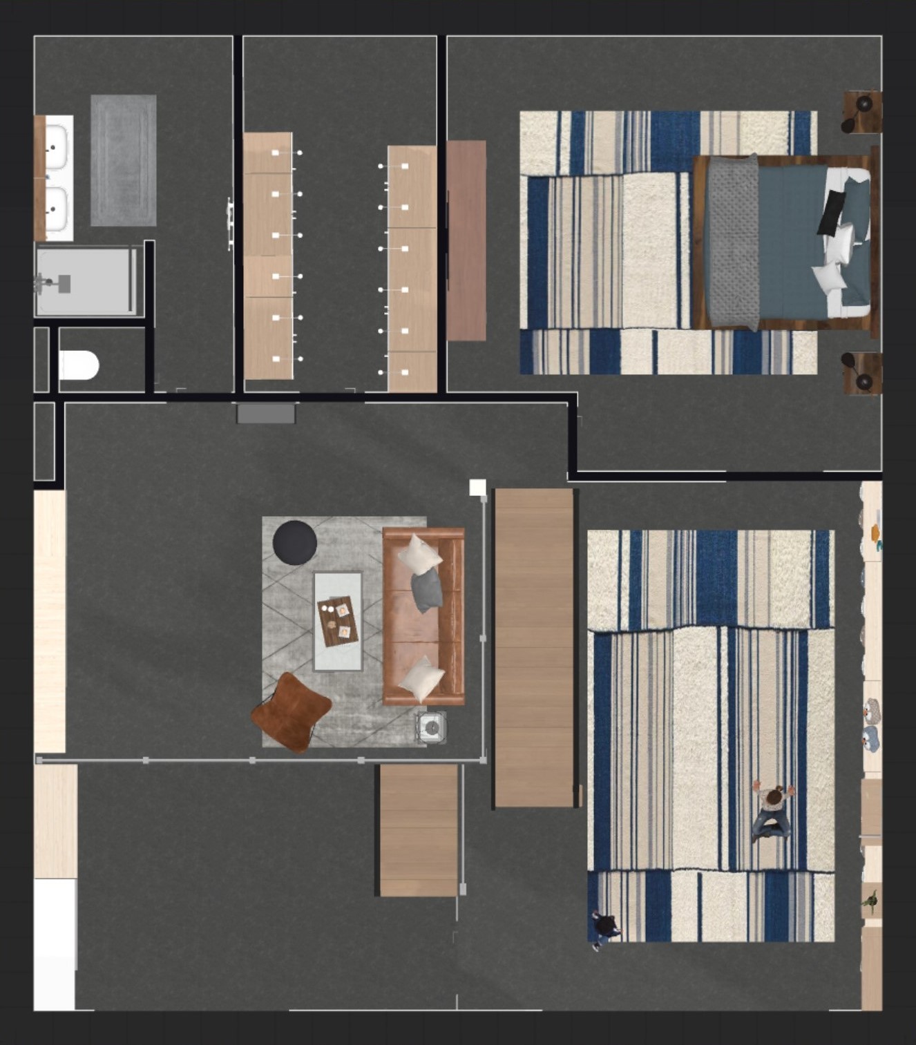 Plan Deuxième étage (espaces parentaux)